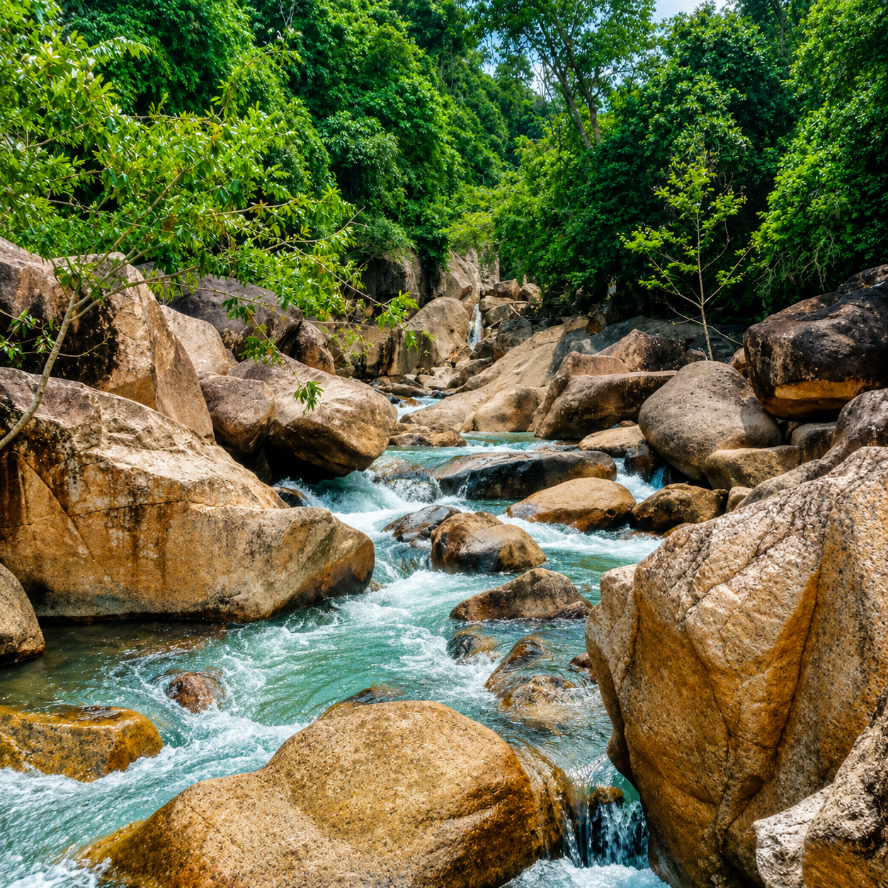 Ba Ho waterfall landscape