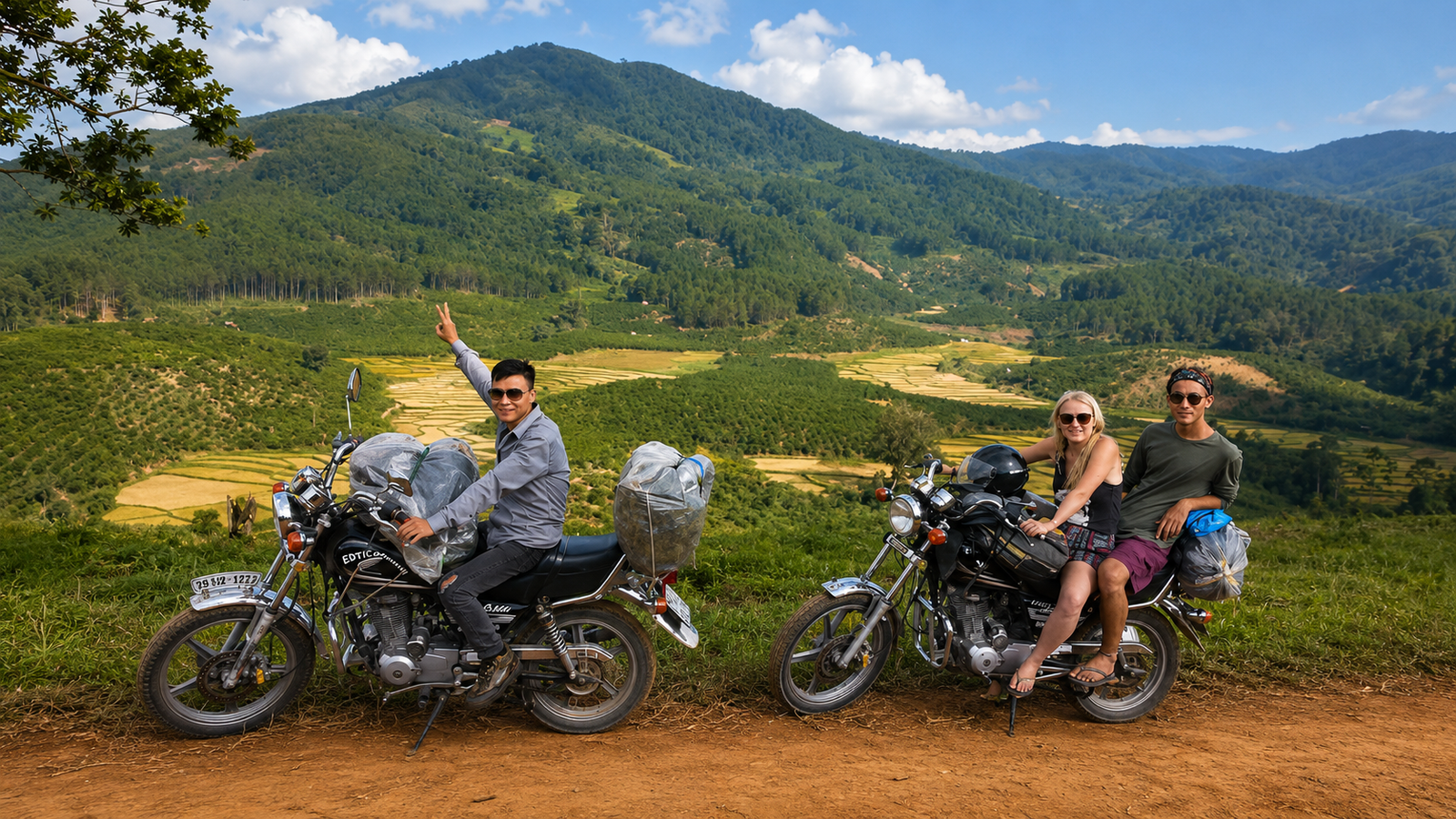 Private motorcycle tour moment near Nha Trang